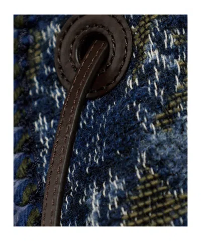 Etro Floral Pattern Shawl In Blue