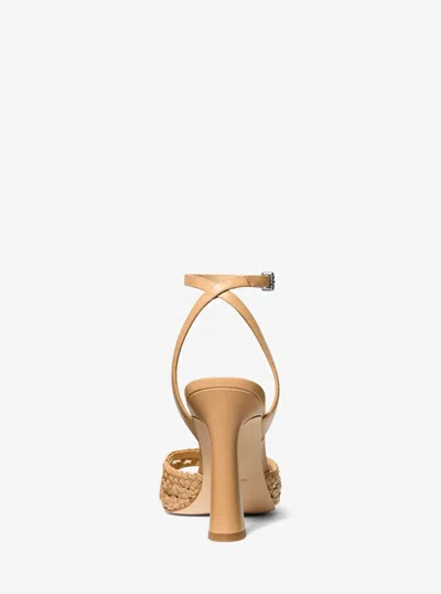 Michael Kors Heeled Sandal Woman Color Beige In Multi