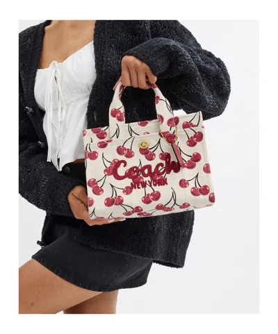 Coach Cargo 26 Double Handle Shoulder Bag In White