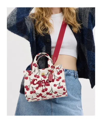 Coach Cargo 26 Double Handle Shoulder Bag In White