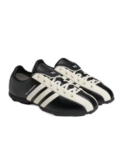 Y-3 Logo-print Panelled Sneakers In Black