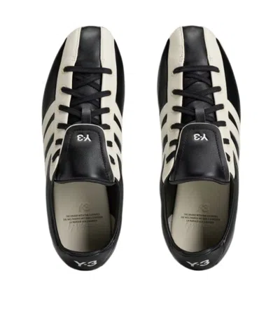 Y-3 Logo-print Panelled Sneakers In Black