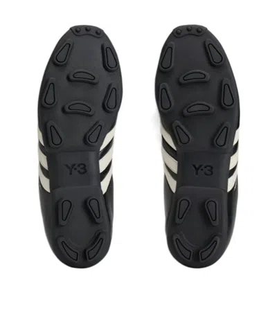 Y-3 Logo-print Panelled Sneakers In Black