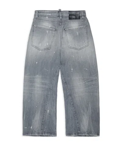Dsquared2 Washed-effect Jeans In Gray