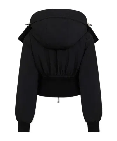 Dsquared2 Military Chic Mini Down Jacket In Black