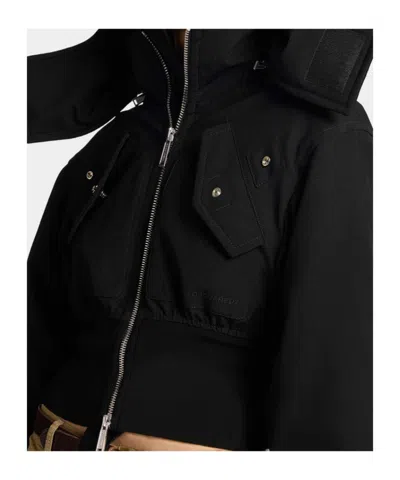 Dsquared2 Military Chic Mini Down Jacket In Black