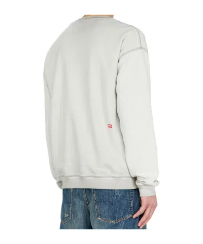 Diesel Sweatshirt With Dévoré Print In Gray