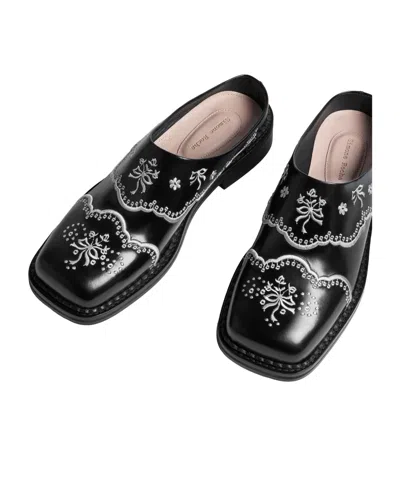 Simone Rocha Square-toe Flat Mules In Multi