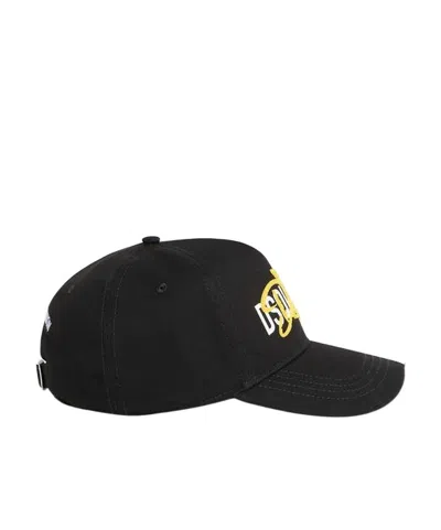 Dsquared2 Logo Baseball Cap In Orange