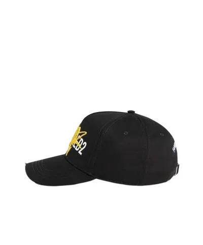 Dsquared2 Logo Baseball Cap In Orange