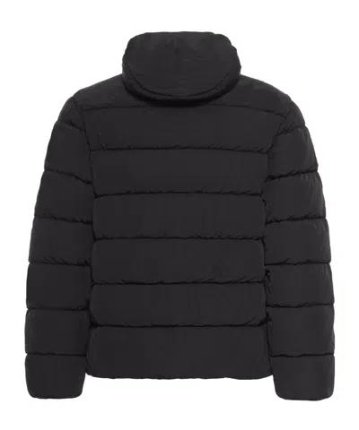 C.p. Company C.p.company Midnight Blue Nylon Down Jacket In Black