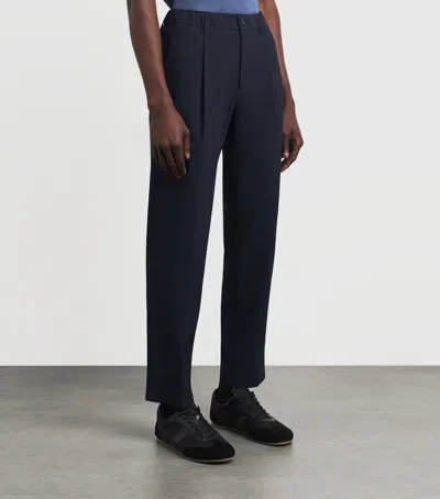 Herno Technical Cargo Trousers In Blue