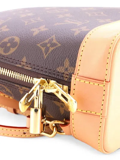 Pre-owned Louis Vuitton Alma Monogram Canvas Backpack In Brown