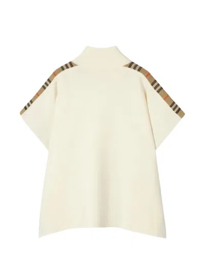 Burberry Check-trim Full-zip Cape In Multi