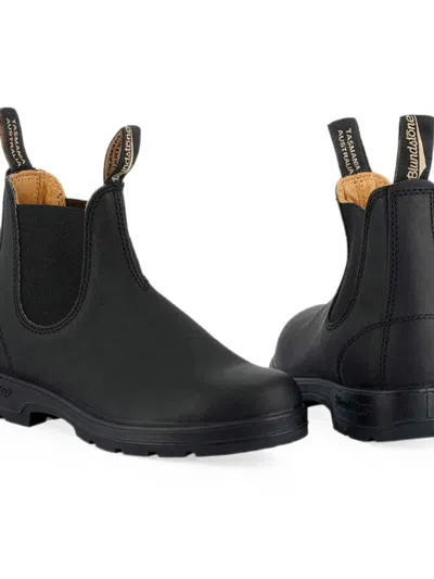 Blundstone Chelsea Leather Pull-on Boots In Black