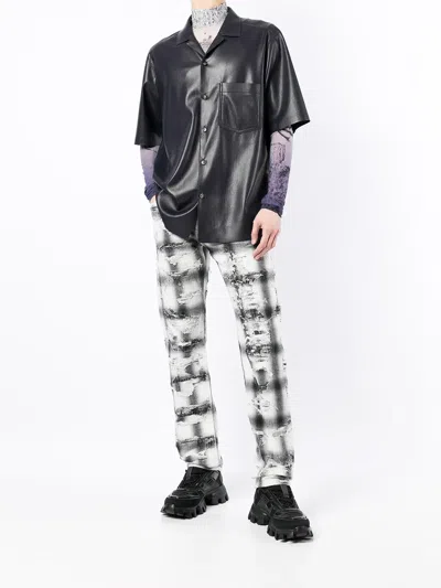 Givenchy Ripped Check Trousers In Multi