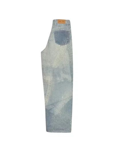 Samsoe & Samsoe Textured Jeans In Blue
