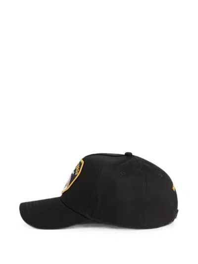 Dsquared2 D2 Baseball Cap In Black