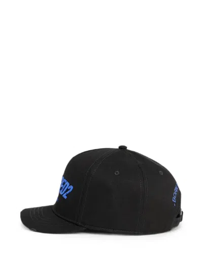 Dsquared2 Logo Baseball Cap In Black
