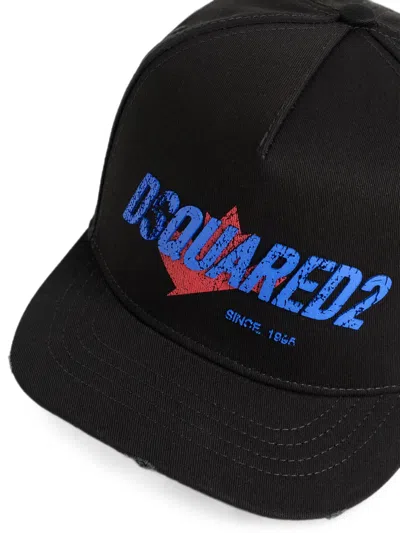 Dsquared2 Logo Baseball Cap In Black