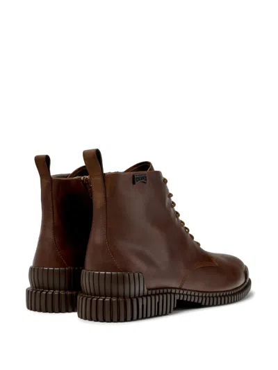 Camper Pix Leather Ankle Boot In Brown
