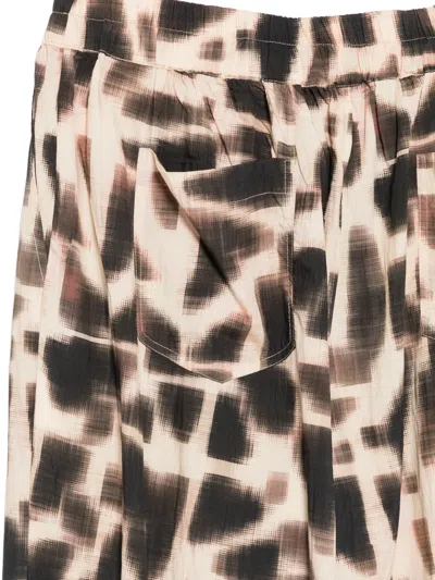 Psophia Geometric-print Drawstring Trousers In Multi