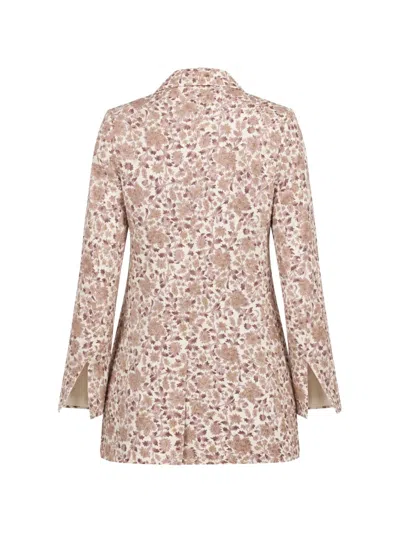 Ibrigu Double-breasted Coat In Neutral