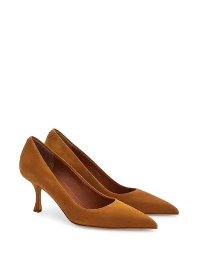 Ferragamo Pump Shoe In Brown