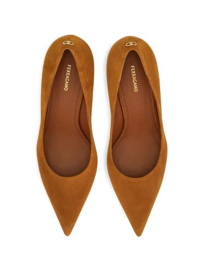 Ferragamo Pump Shoe In Brown