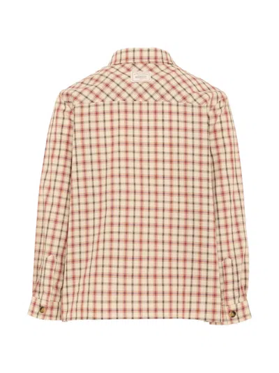 Bonpoint Check-pattern Shirt In Brown