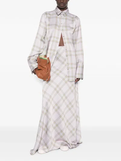 Marques' Almeida Tartan-pattern Maxi Skirt In Multi