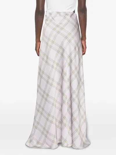 Marques' Almeida Tartan-pattern Maxi Skirt In Multi