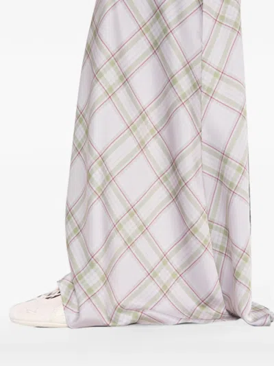 Marques' Almeida Tartan-pattern Maxi Skirt In Multi