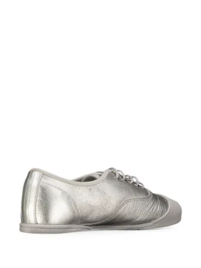 Vans Authentic Prima Square-toe Sneakers In Silver