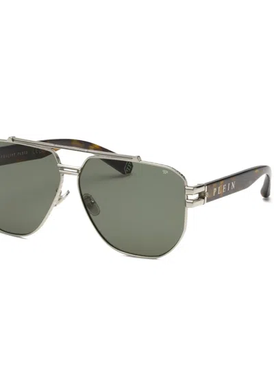 Philipp Plein Eyewear Pilot-frame Sunglasses In Multi