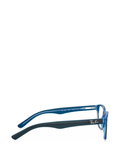 Ray-ban Junior Rectangular Glasses In Blue