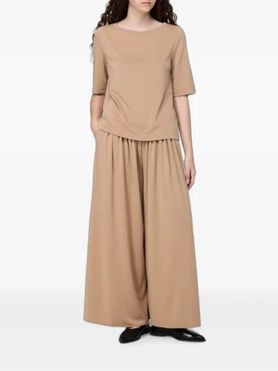 Max Mara Warren Silk And Cashmere Fine Knit Top In Multi