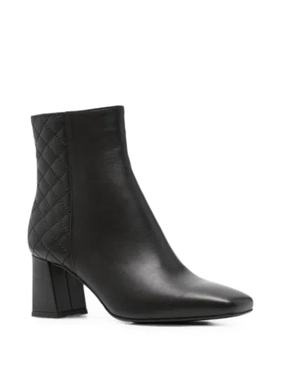 Sergio Moretti Firenze Quilted Ankle Boots In Black
