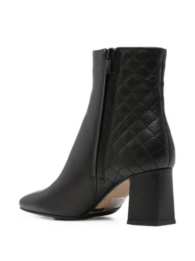 Sergio Moretti Firenze Quilted Ankle Boots In Black