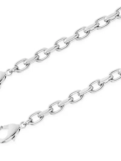 Judith Leiber Cable-link Bag Strap In Silver