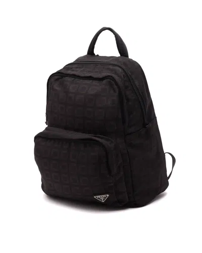 Prada Tessuto Backpack In Black