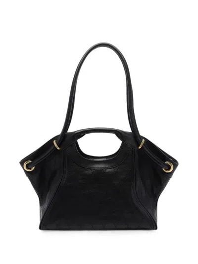 Balmain Quilted Medium Shoulder Bag In Black