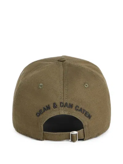 Dsquared2 D2 Upside Down Baseball Cap In Green