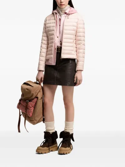 Moncler Igelhood Water-repellent Hooded Down Jacket In Pink