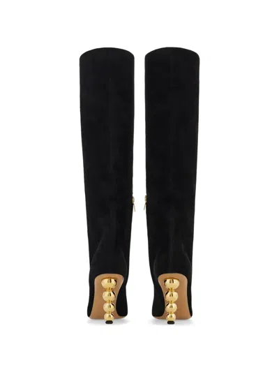 Ferragamo Spherical-heel Boots In Black