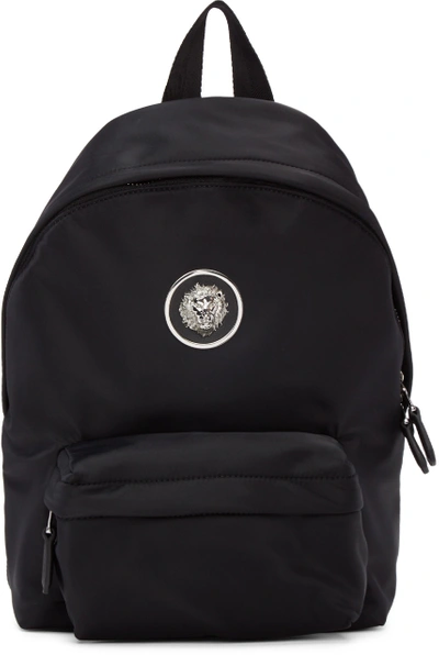 Shop Versus Black Nylon Lion Backpack