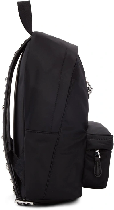 Shop Versus Black Nylon Lion Backpack