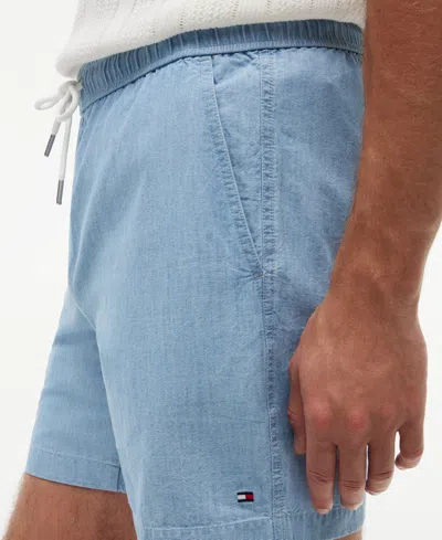 Tommy Hilfiger Men's Dover Chambray Pull-on Shorts In Blue