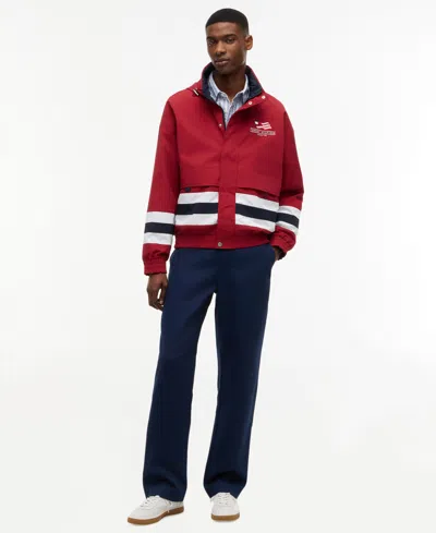 Tommy Hilfiger Reversible Regatta Windbreaker Jacket In Red
