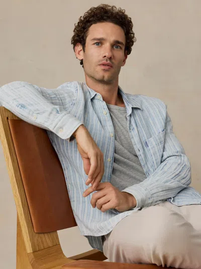 Faherty Double Gauze Shirt In Multi